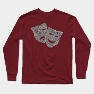 Comedy and Tragedy Masks Long Sleeve T-Shirt